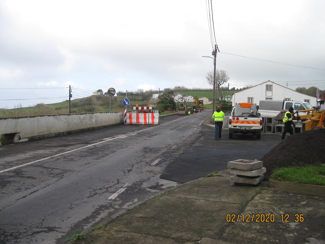 Infraestruturas de Saneamento Básico na Estrada Regional n.º 1-1 entre o Caminho Novo e Rua Nossa Senhora da Vitória, Relva