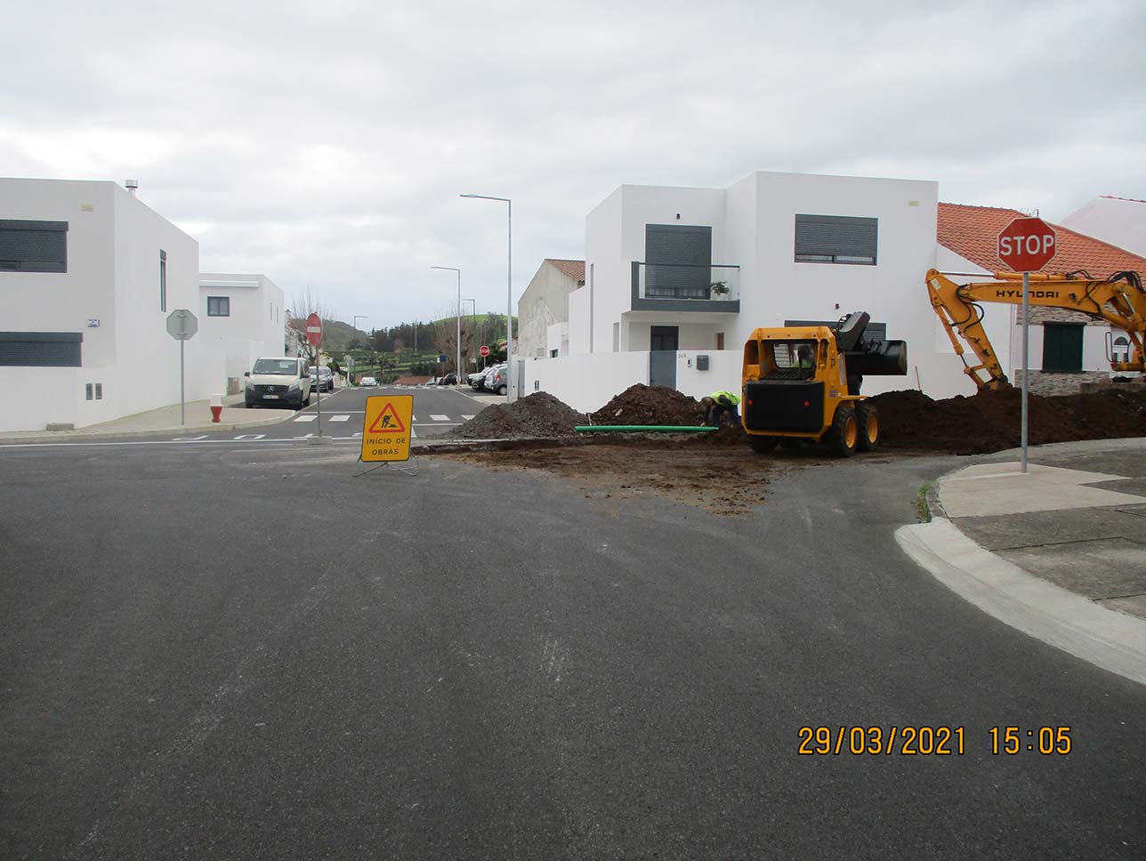 Infraestruturas Saneamento Básico Rua Maria Luisa Teixeira Fajã de Baixo Ponta Delgada