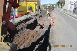 Infraestruturas de Saneamento Básico na estrada regional nº 1-1 entre rua da guiné e rua nossa senhora da vitória, relva - 1