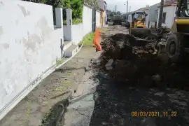 Infraestruturas Saneamento Básico Rua Padre José Cordeiro Rebelo e Rua da Nazaré Fajã de Cima - 2